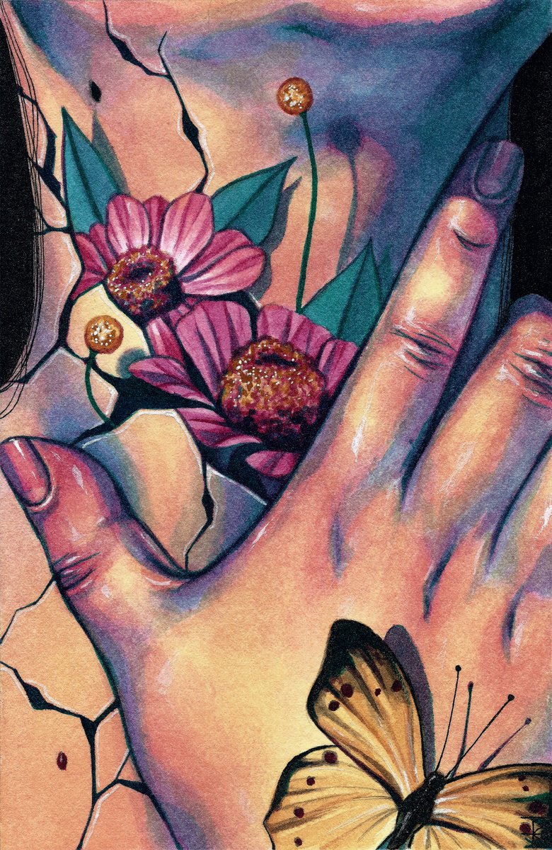Flores y Grietas by Roselin Estephani?a