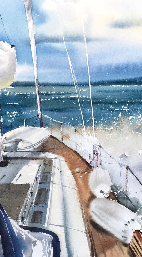 On the yacht by Eugenia Gorbacheva