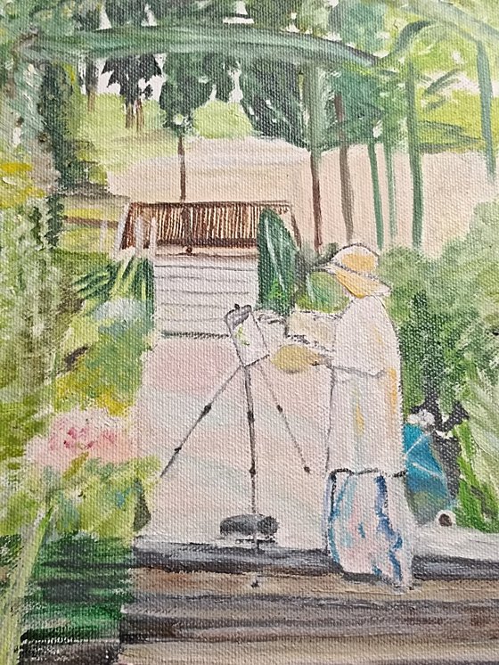 In the garden