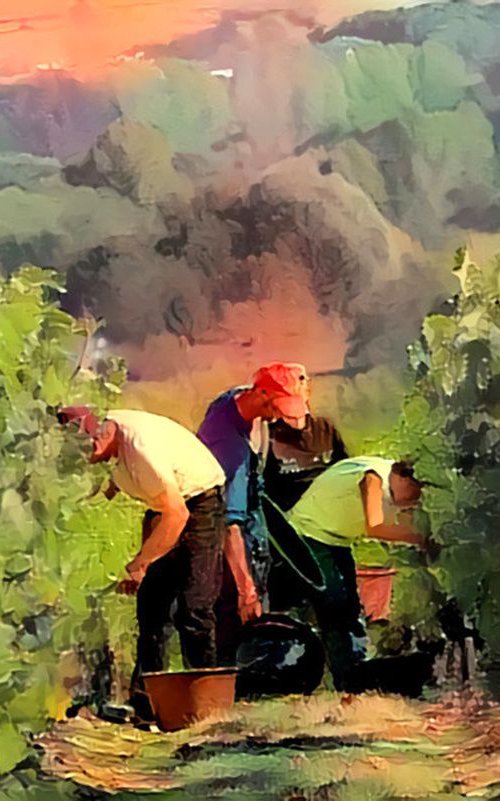 Burgundy's landscape N7 by Danielle ARNAL