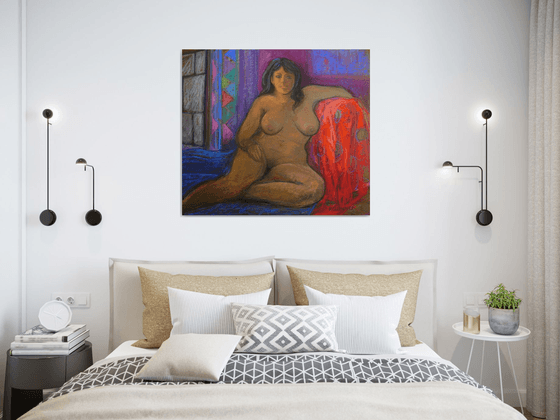 Gauguin inspired reclining nude