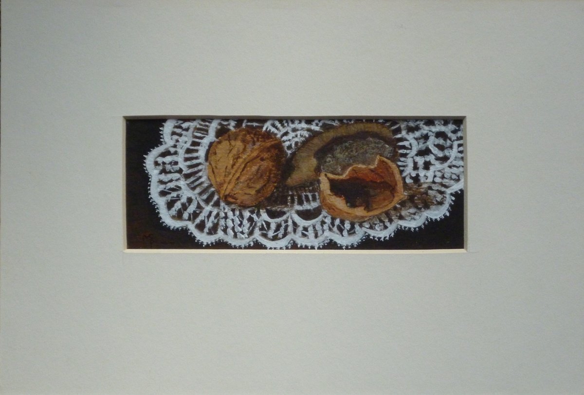 Various Nuts on lace by Maddalena Pacini