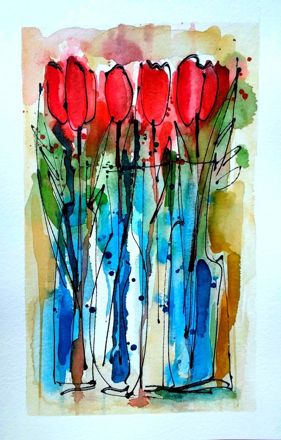 Red Tulips