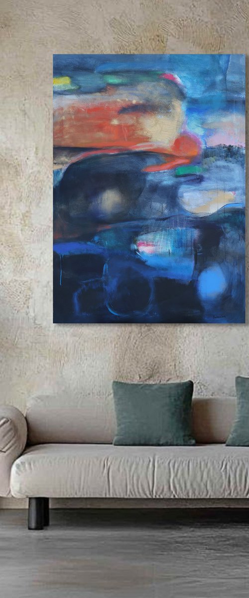 composition with gold and orange by Artem Andreichuk