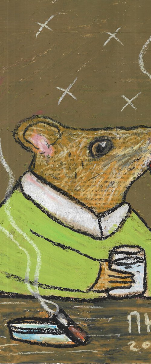 Smoking mouse #7 by Pavel Kuragin