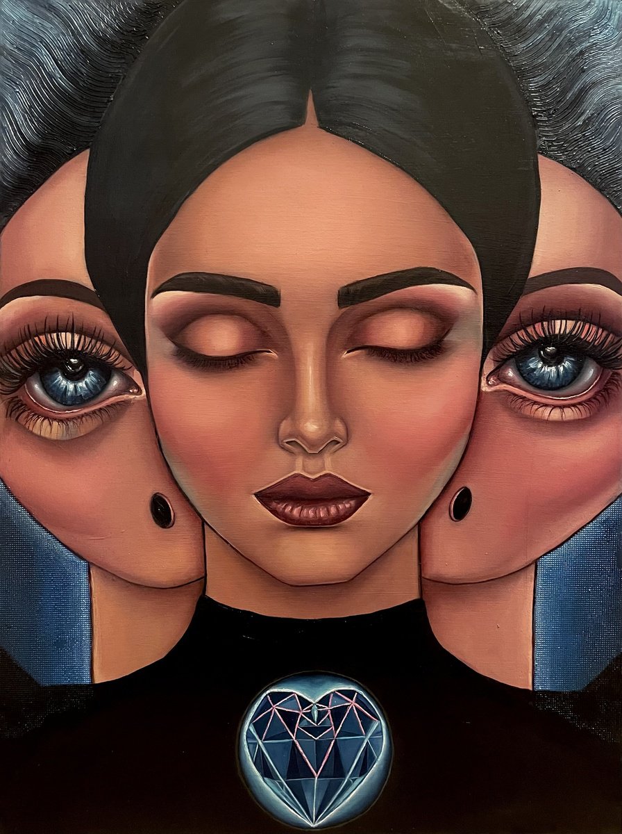 Surrealistic Painting , Silent Vision By Agnieszkowa, 24 X 31, Artwork For Sale On Artfinder