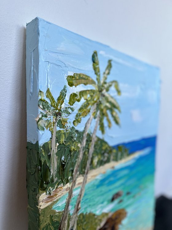 Tropical retreat diptych