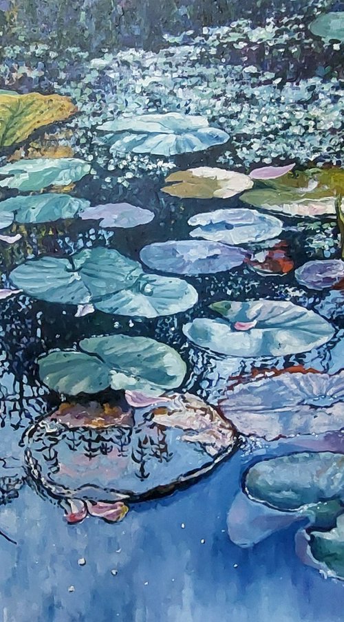 Waterlilies on the Pond by Zoe Elizabeth Norman