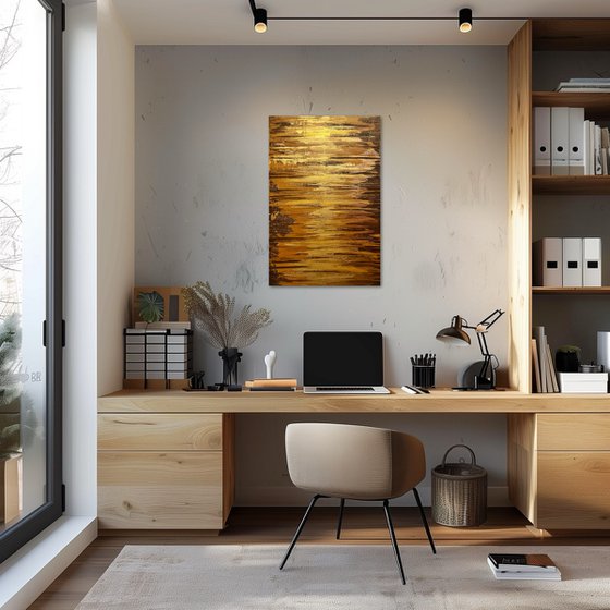 Golden Fire 90x60x2 cm