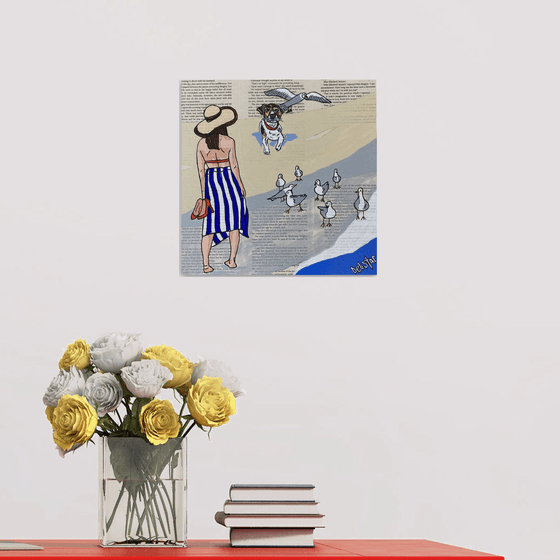 Dog Days Bird Watching 30cm x 30cm