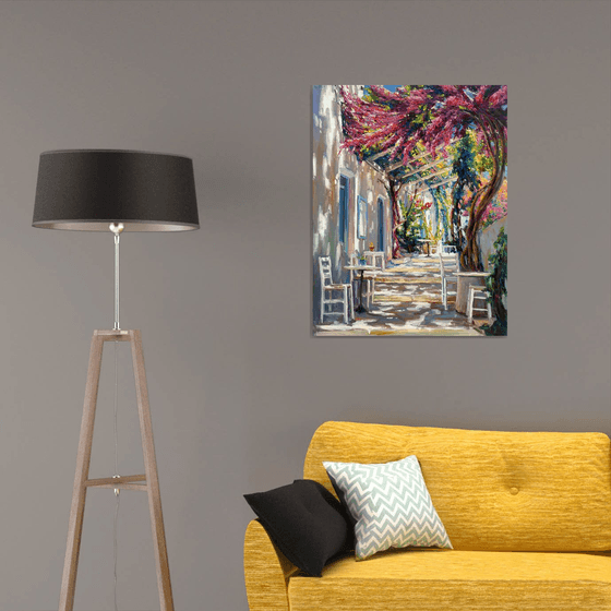 "Courtyard in Greece"