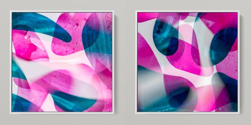 META COLOR X - PHOTO ART 150 X 75 CM FRAMED DIPTYCH by Sven Pfrommer