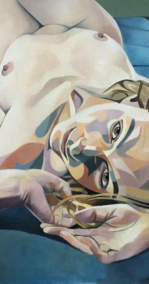 Sadie Lying Down by Andrew Lander