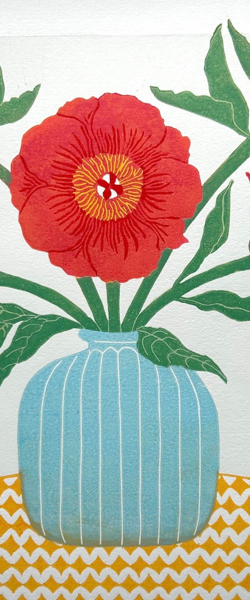 Quintet in Red by Nathalie Pymm Art