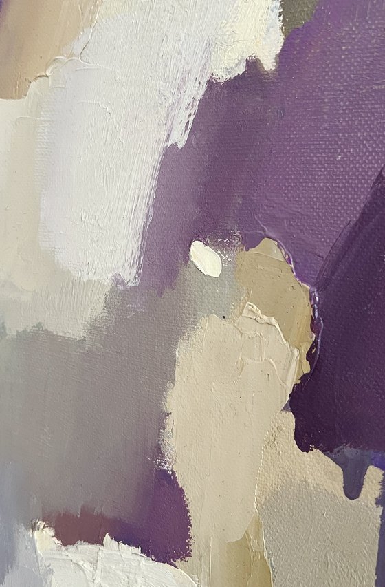 VIOLET 1/abstract oil painting