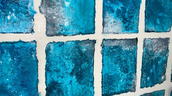 Abstraction blue white No. 2225