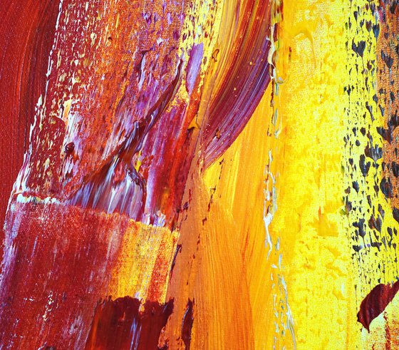 Yellow Red Abstraction M 1