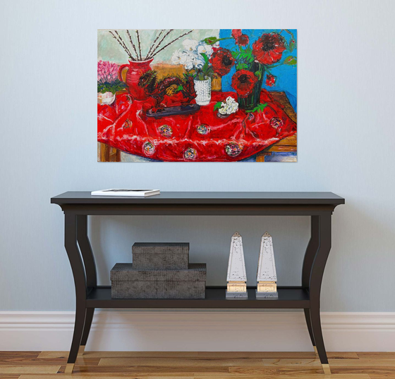 The Dragon and Red Kimono