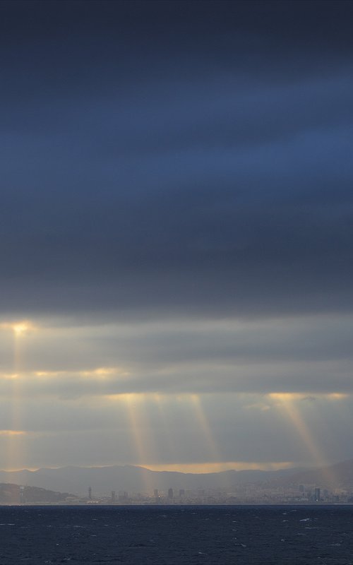 Light show over Barcelona 2 by Stanislav Vederskyi