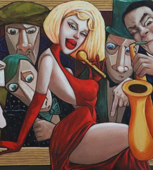 Marylyn and Mr Sax by Ta Byrne