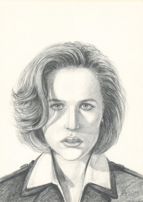 Portrait of Gillian Anderson by Morgana Rey
