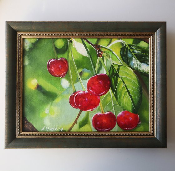 Cherry, Framed Painting