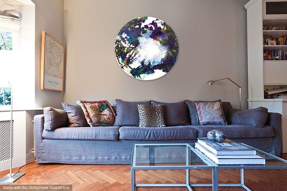 Escape, 90 x 90cm, circle canvas art for the Home, Hallway, Office, Shop, Restaurant or Hotel