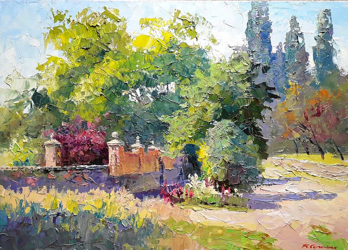 Oil painting June afternoon Serdyuk Boris Petrovich nSerb804 by Boris Serdyuk