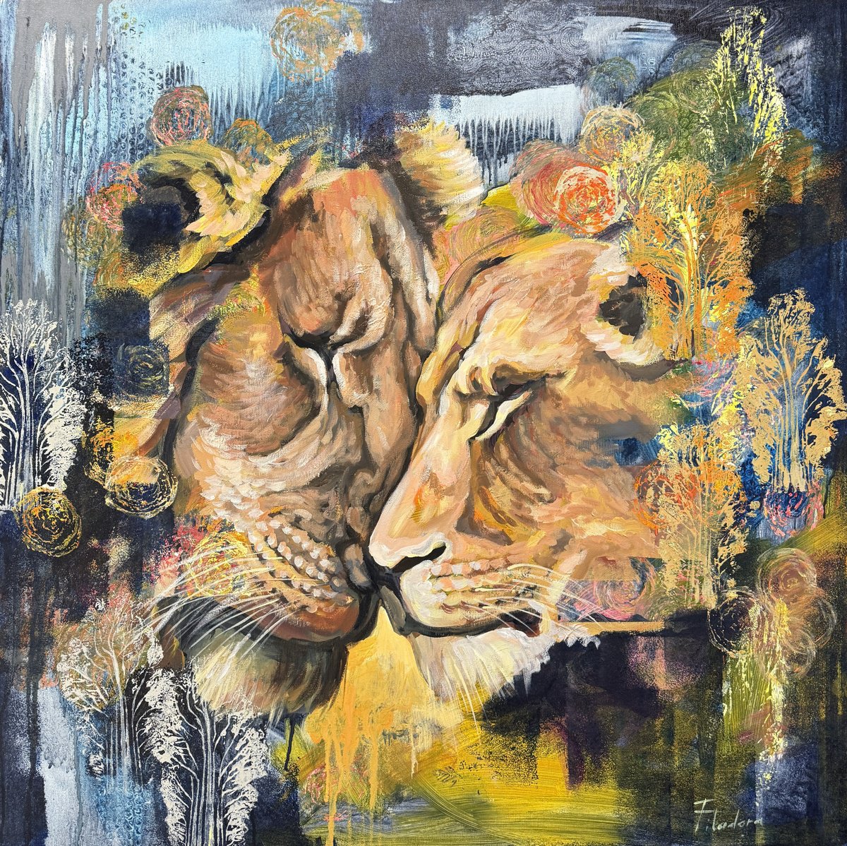 Sacred Union By Tatiana Filipowicz, 39 X 39, Artwork For Sale On Artfinder