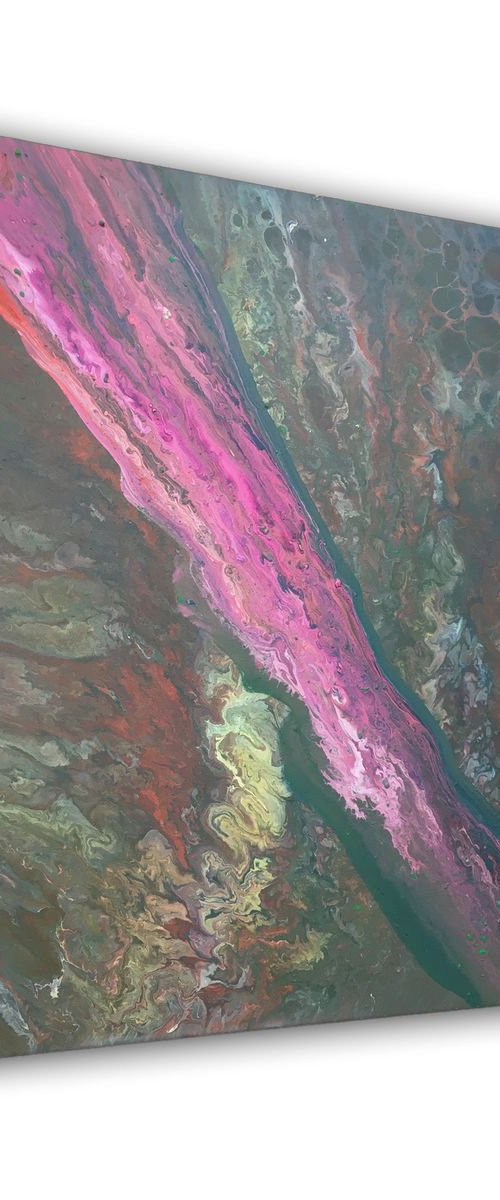 "Fractured" - Original Abstract PMS Acrylic Painting - 16 x 20 inches by Preston M. Smith (PMS)