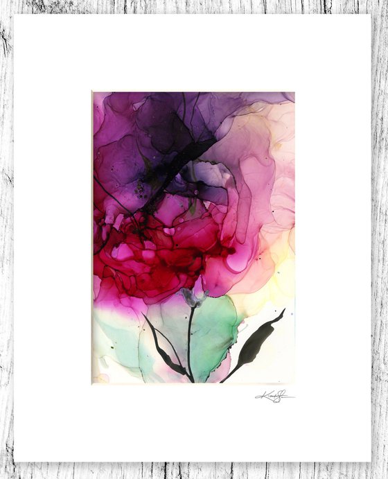 Flower Zen 20 - Floral Abstract Painting by Kathy Morton Stanion