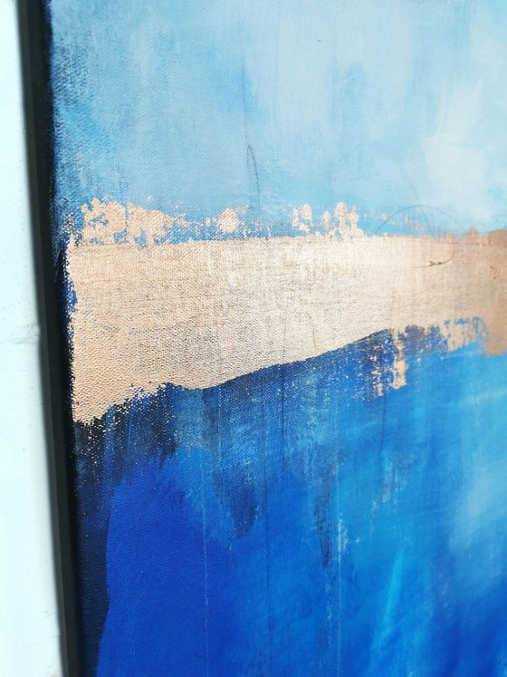 Deep Sea #6 – Bronze in Blue 80x100cm