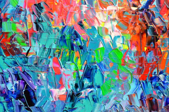 Palette 6 - Large Colorful Abstract Painting