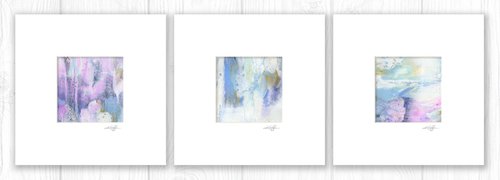Song Of The Journey Collection 14 - 3 Abstract Paintings in mats by Kathy Morton Stanion by Kathy Morton Stanion