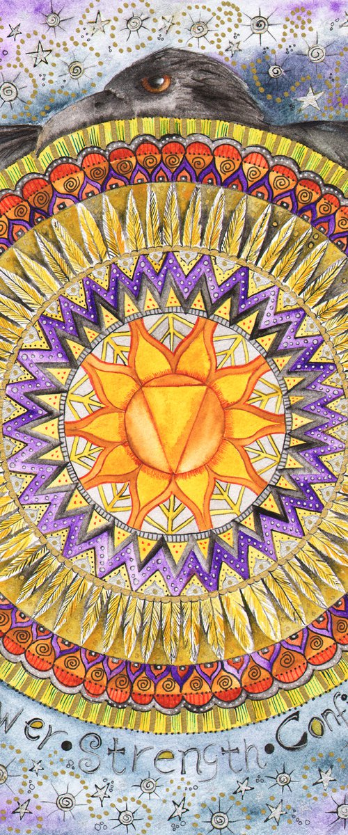 Solar Plexus Chakra Mandala by Maria Forrester