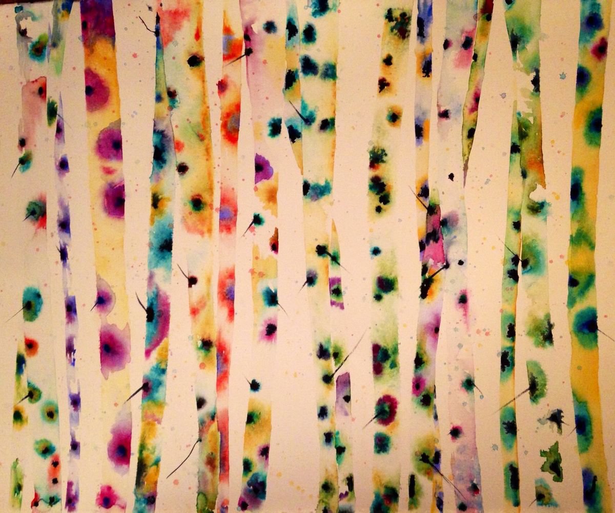 Abstract Aspens by Anne Beletic