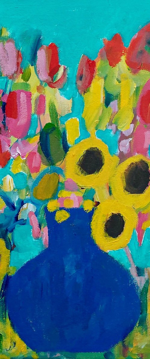 The Blue Vase III by Jan Rippingham
