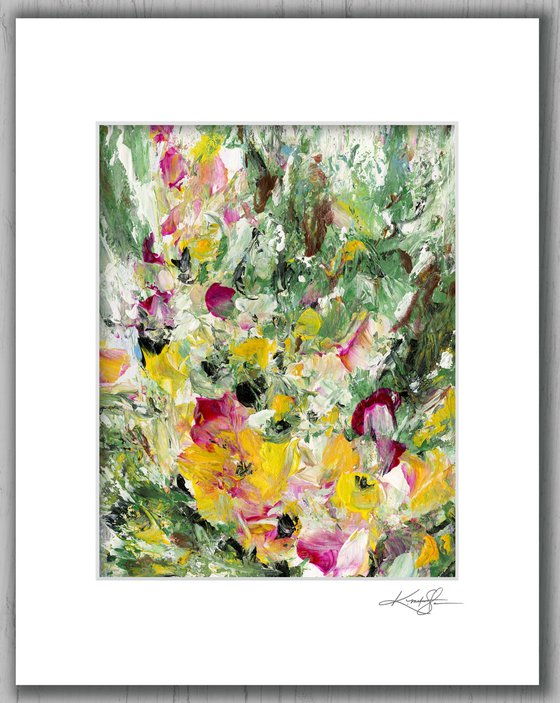 Floral Fall 26 - Floral Abstract Painting by Kathy Morton Stanion