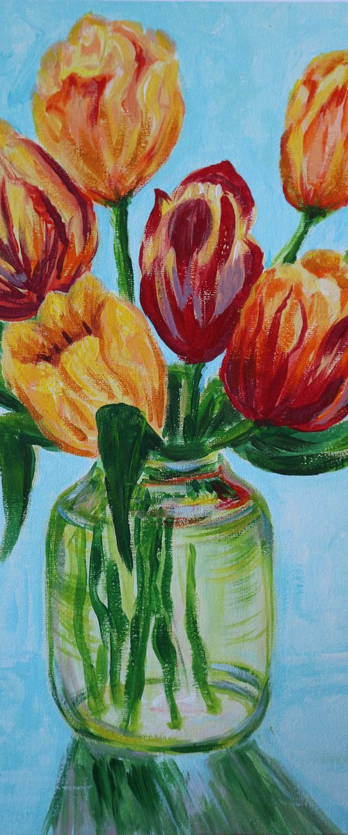 Bouquet of Tulips by Dmytro Yeromenko