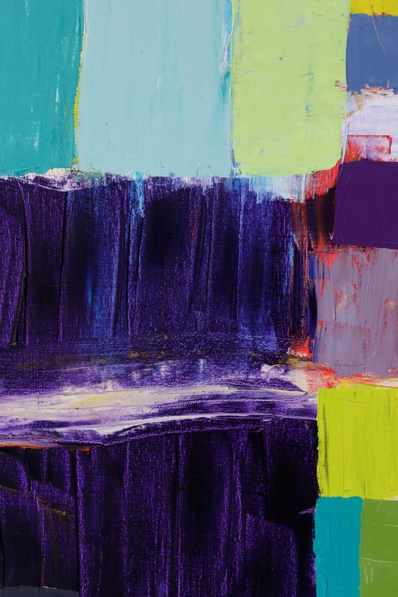 Squares / Yellow Purple