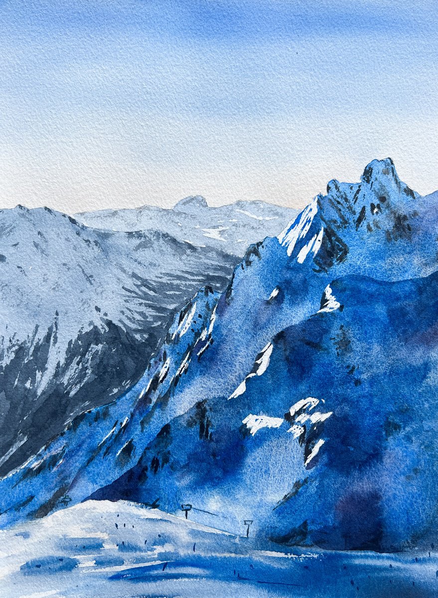 Snowy mountains series / 2 by Anna Zadorozhnaya
