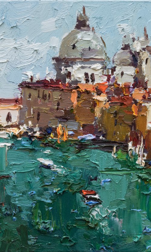 Venice Italy - Original Oil Painting by Anastasiia Valiulina