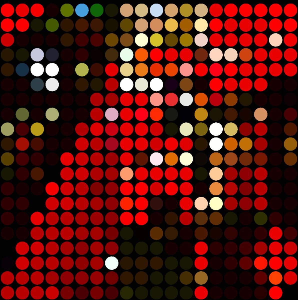 Impressionistic Abstract Print By Shabs Beigh, 20 X 20", London, Original Artwork