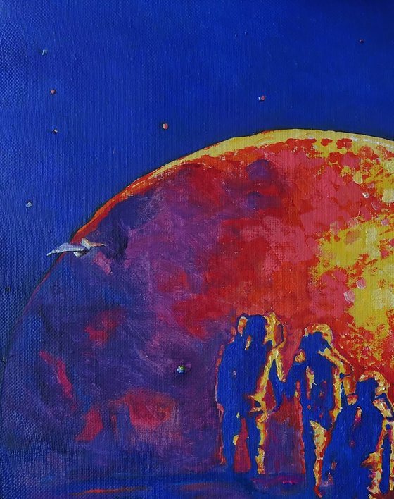 Red Ball in Space