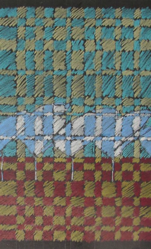 trees in tapestry by Michael Warren