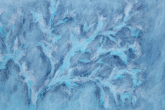 Set of three winter landscapes
