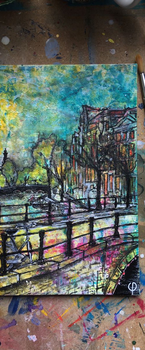 When it gets dark in Amsterdam by Filothei Croonen