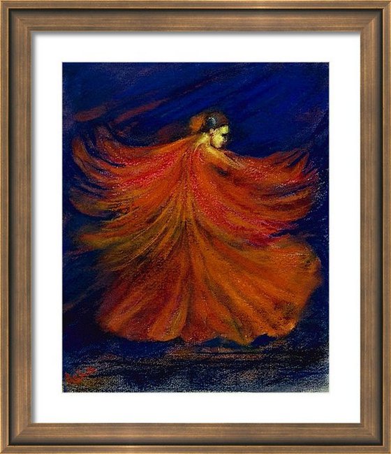 The Flamenco dancer Mixed media