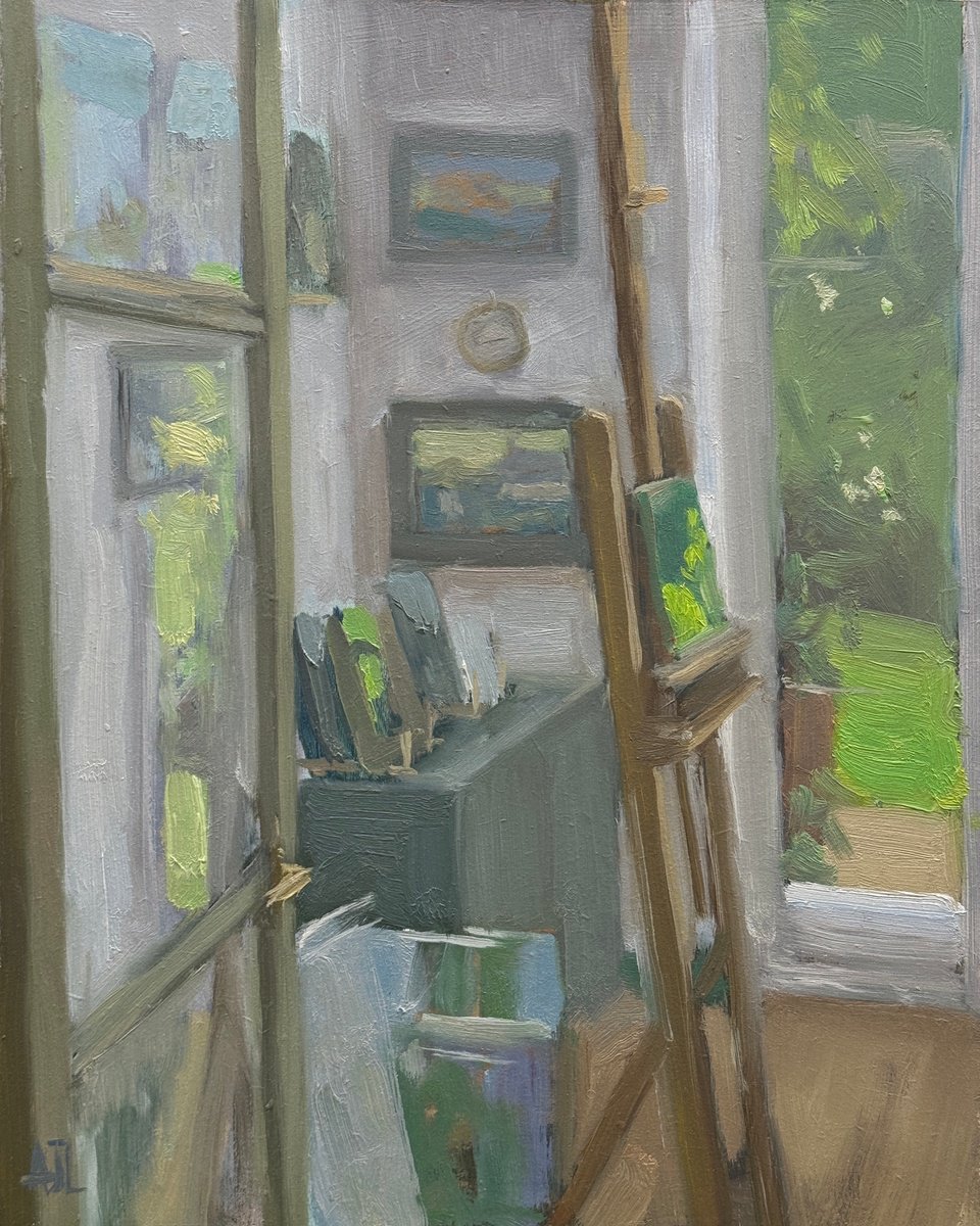 Entrance To The Artist Studio By Alex James Long, 9 X 12, Artwork For Sale On Artfinder