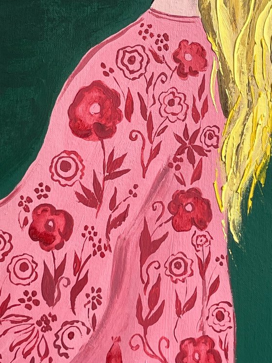 Mother Daughter Original Painting